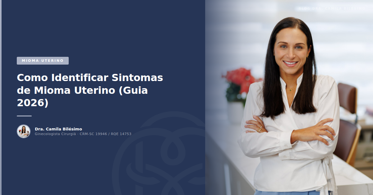 Como Identificar Sintomas de Mioma Uterino (Guia 2026)