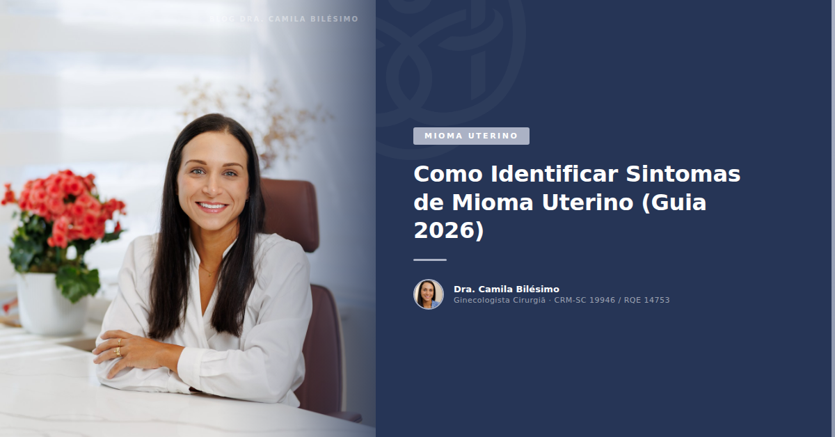 Como Identificar Sintomas de Mioma Uterino (Guia 2026)